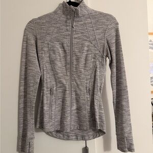 Lululemon Athletica Heathered Gray Zip-Up Define Jacket